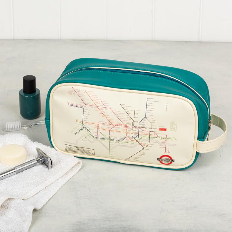 rex london Wash bag - TfL Heritage Tube Map