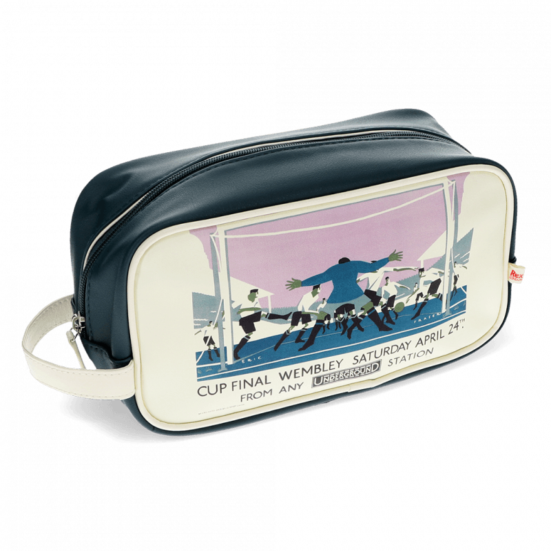 Rex London Wash Bag - TfL Vintage Poster "Cup Final"