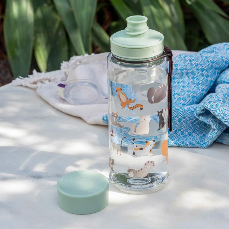 rex london Water bottle - Nine Lives (600ml)