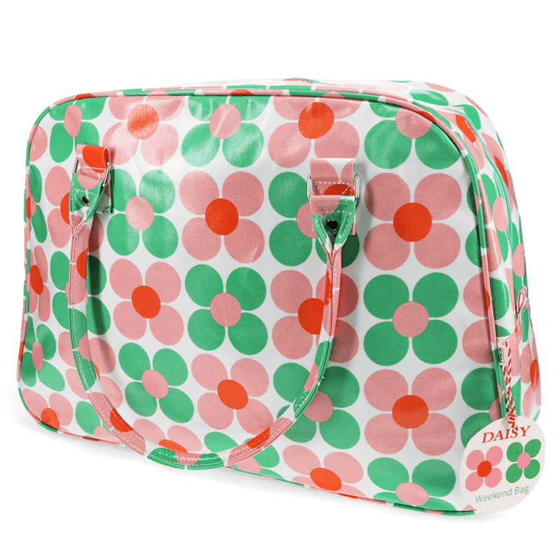 Rex London Weekend Bag - Pink And Green Daisy
