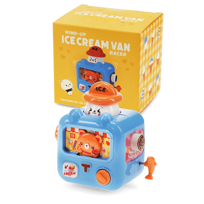 Rex London Wind-up Ice Cream Van Racer - Blue
