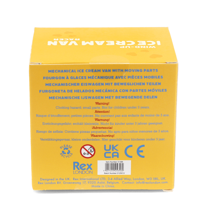 Rex London Wind-up Ice Cream Van Racer - Blue