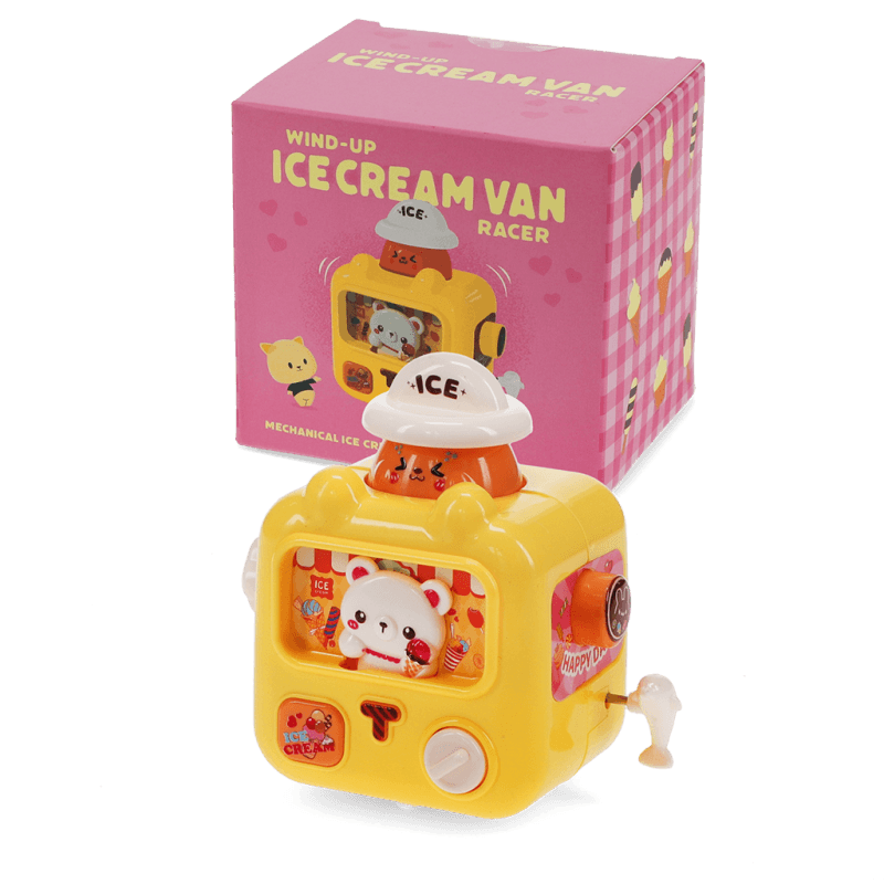 Rex London Wind-up Ice Cream Van Racer - Yellow