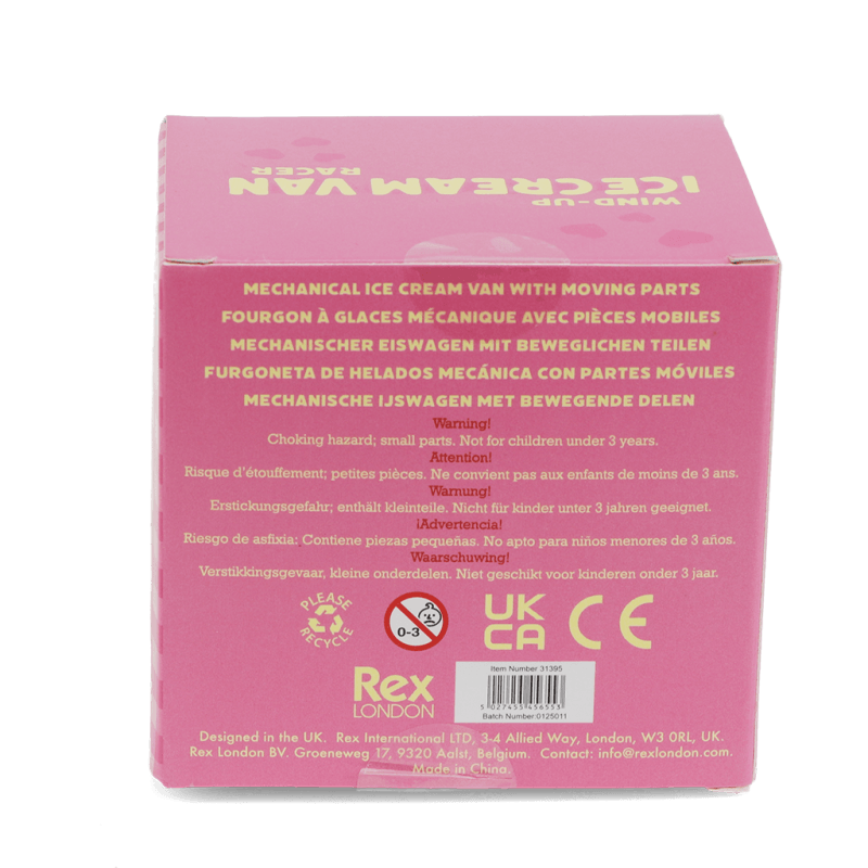 Rex London Wind-up Ice Cream Van Racer - Yellow