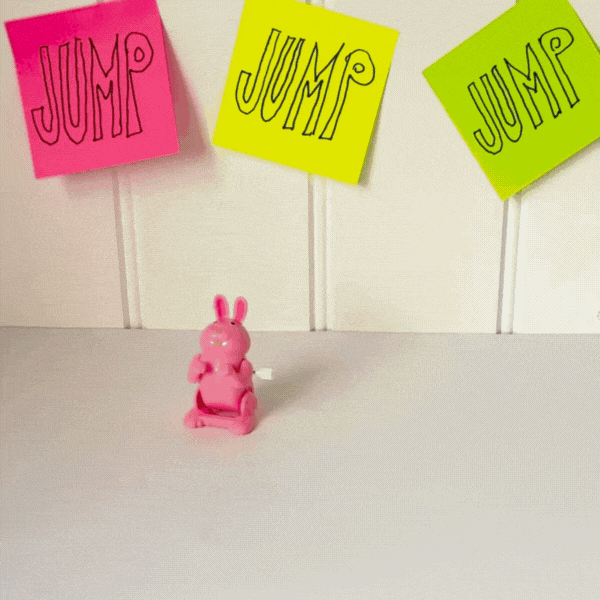 Rex London Wind-up Jumping Animal Toy - Bunny