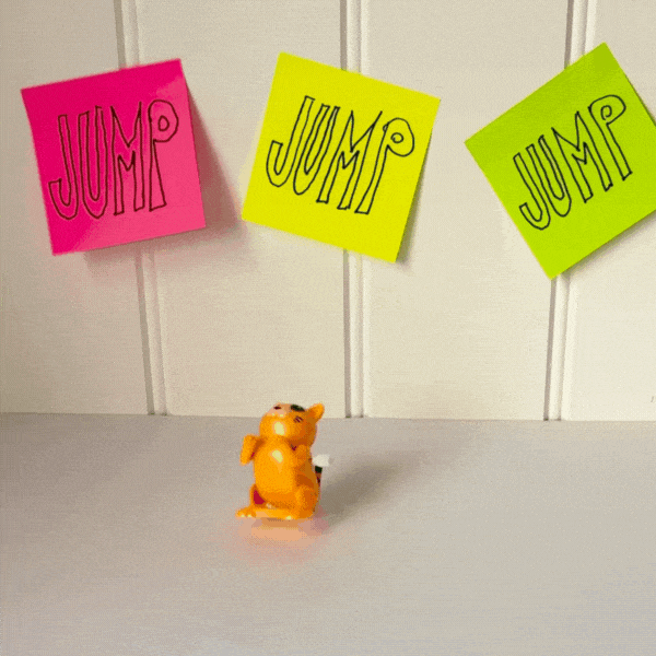 Rex London Wind-up Jumping Animal Toy - Cat