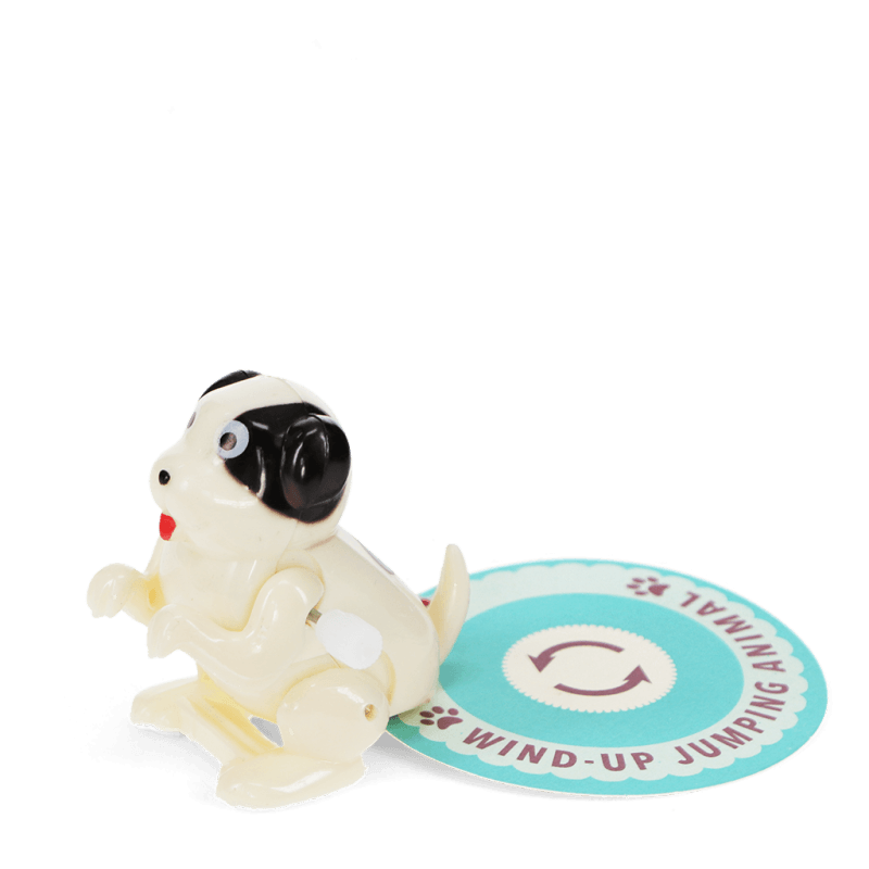 Rex London Wind-up Jumping Animal Toy - Dog