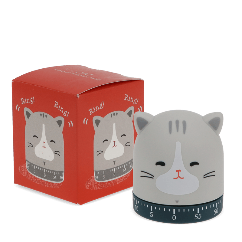 Rex London Wind-up Kitchen Timer - Cat