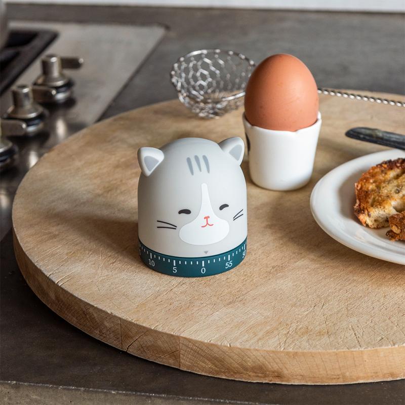 Rex London Wind-up Kitchen Timer - Cat