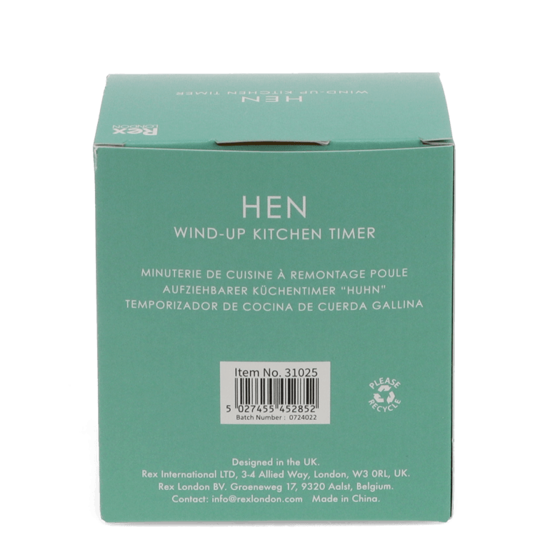 Rex London Wind-up Kitchen Timer - Chicken