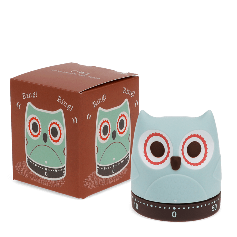 Rex London Wind-up Kitchen Timer - Owl