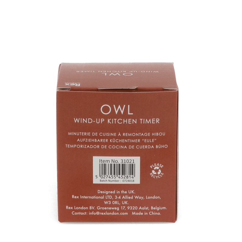 Rex London Wind-up Kitchen Timer - Owl
