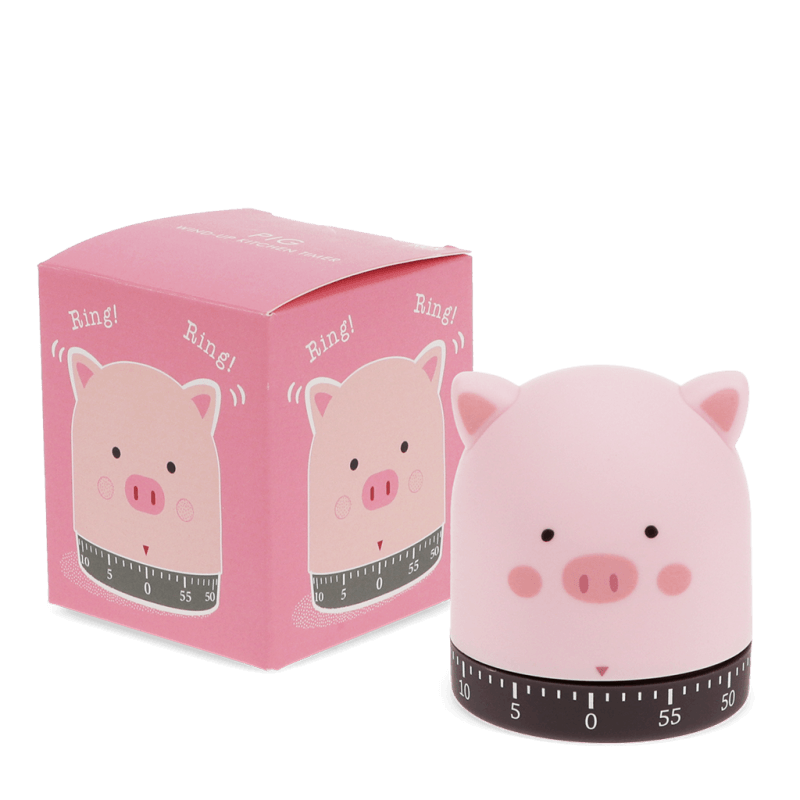 Rex London Wind-up Kitchen Timer - Pig