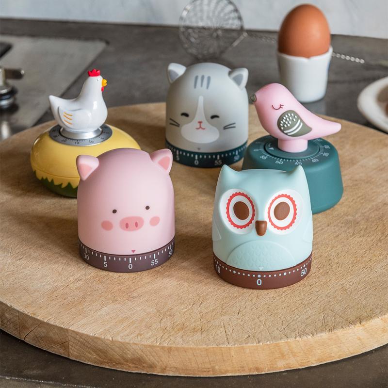 Rex London Wind-up Kitchen Timer - Pig