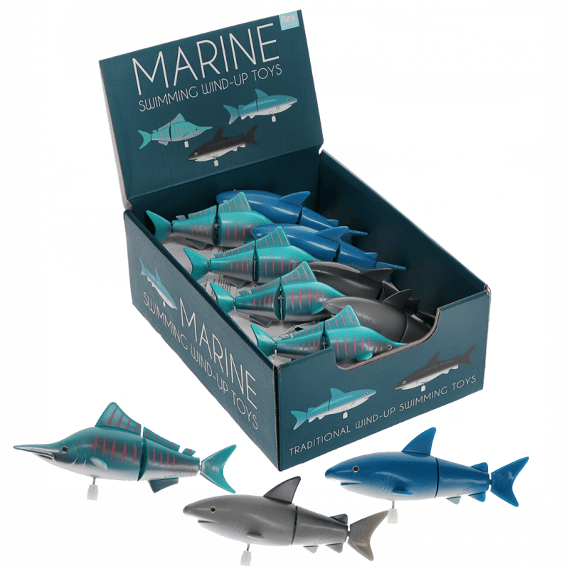 Rex London Wind-up Toy - Swimming Fish (SINGLE)