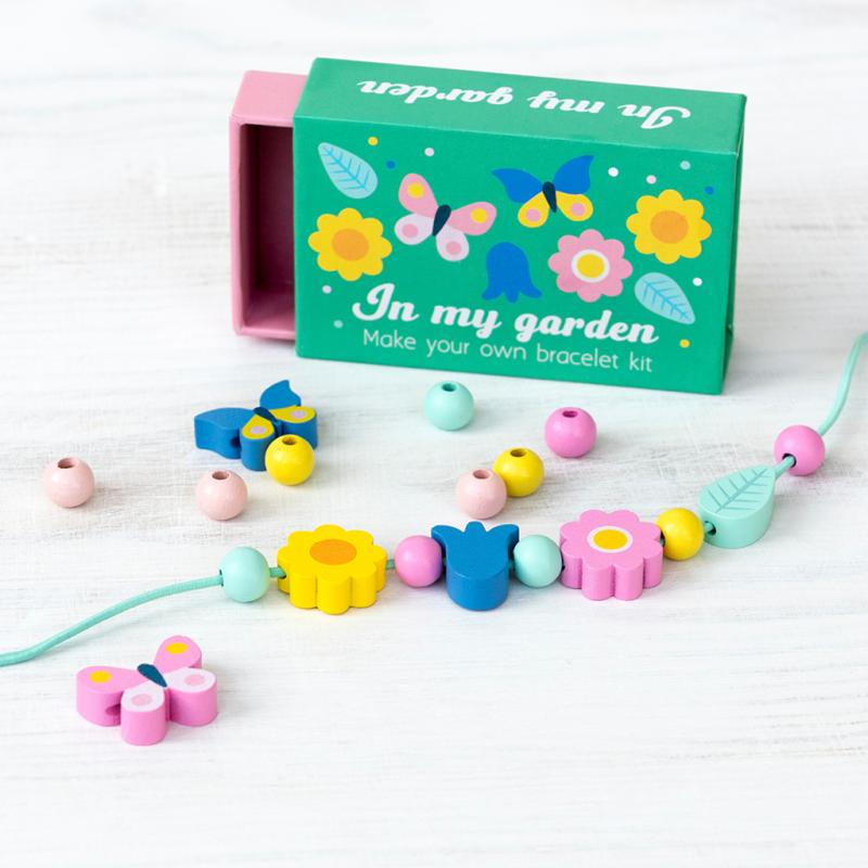 rex london Wooden bead bracelet kit - In my garden