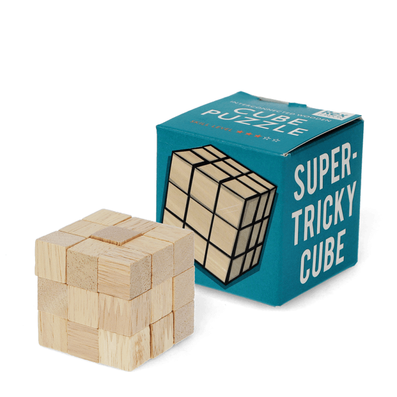 Rex London Wooden Cube Puzzle