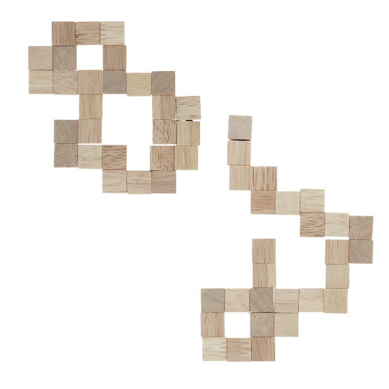 Rex London Wooden Cube Puzzle