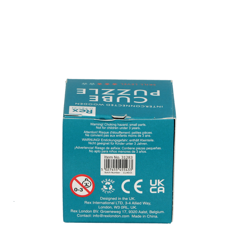 Rex London Wooden Cube Puzzle