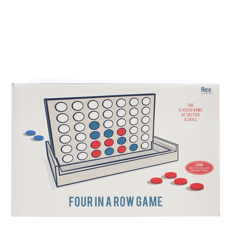 Rex London Wooden Four In A Row Game Set