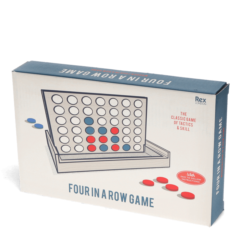 Rex London Wooden Four In A Row Game Set