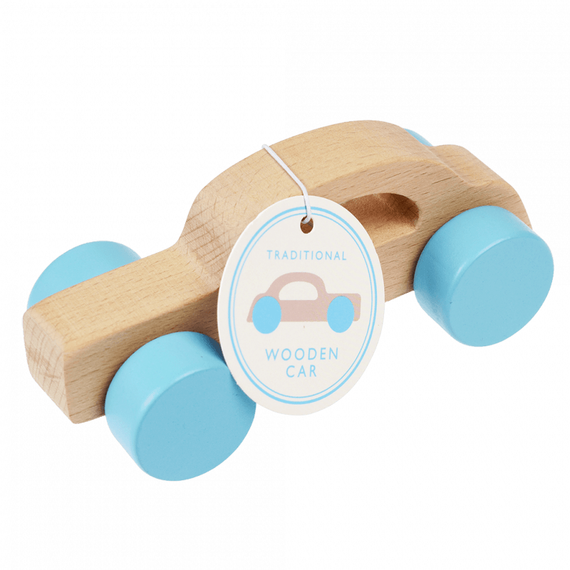 Rex London Wooden Push Along Toy - Car