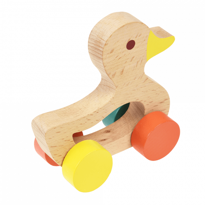 Rex London Wooden Push Along Toy - Duck