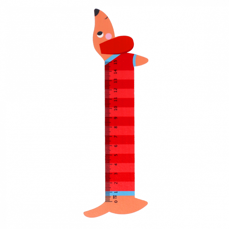 Rex London Wooden Ruler - Sausage Dog