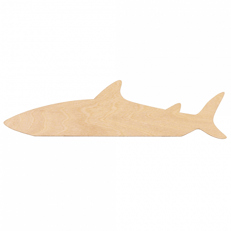 Rex London Wooden Ruler - Shark