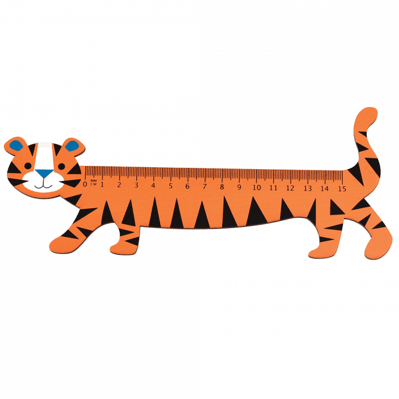 Rex London Wooden Ruler - Tiger