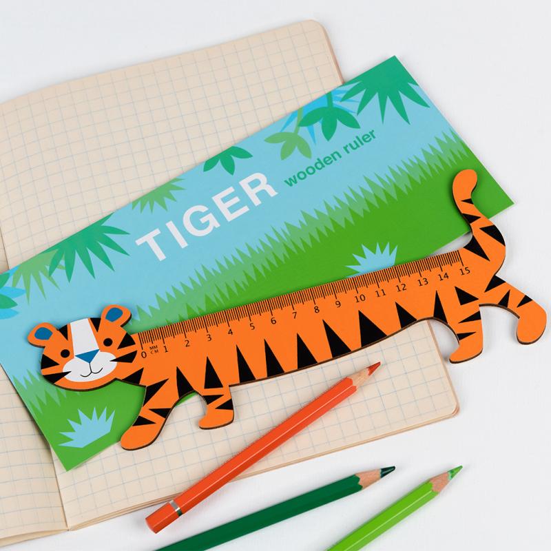 rex london Wooden ruler - Tiger