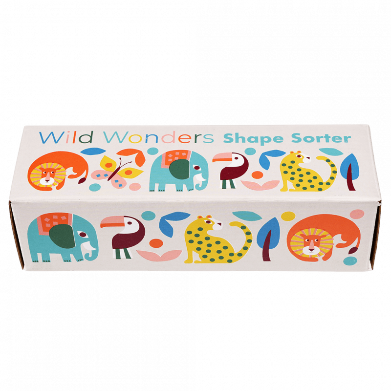 Rex London Wooden Shape Sorter - Wild Wonders
