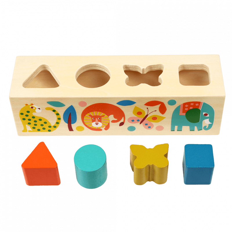 Rex London Wooden Shape Sorter - Wild Wonders