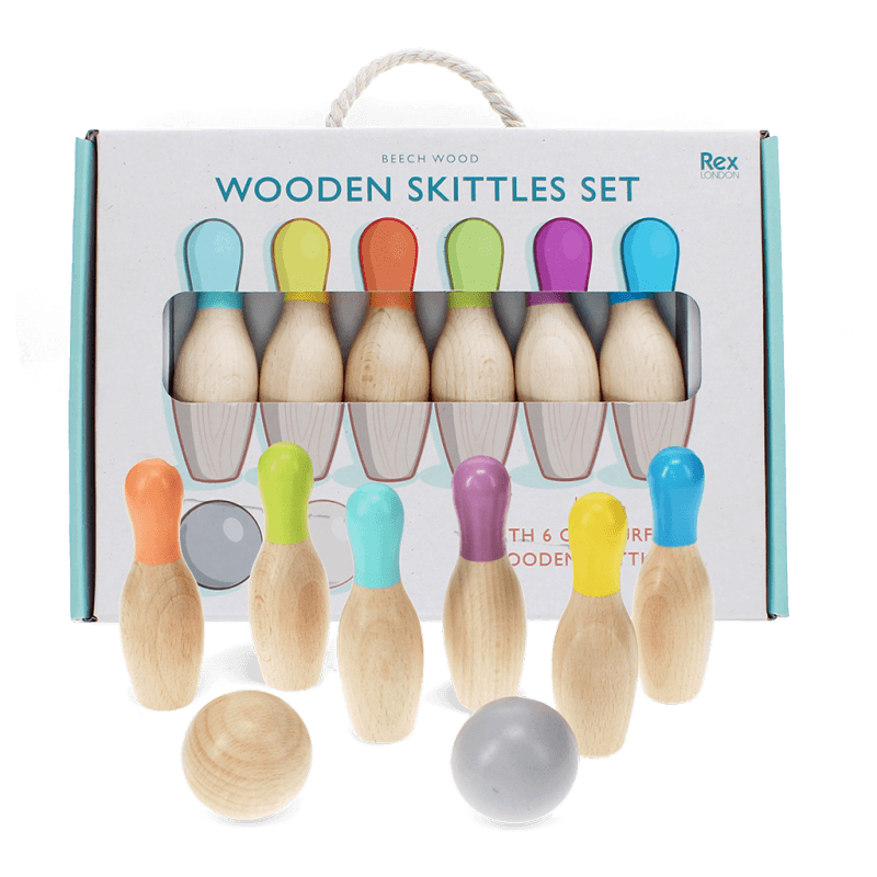 Rex London Wooden Skittles Set
