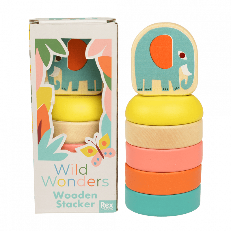 Rex London Wooden Stacker - Wild Wonders