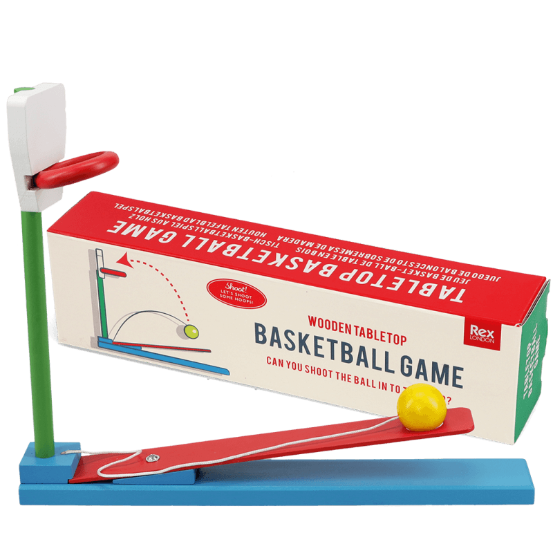 Rex London Wooden Tabletop Basketball Game