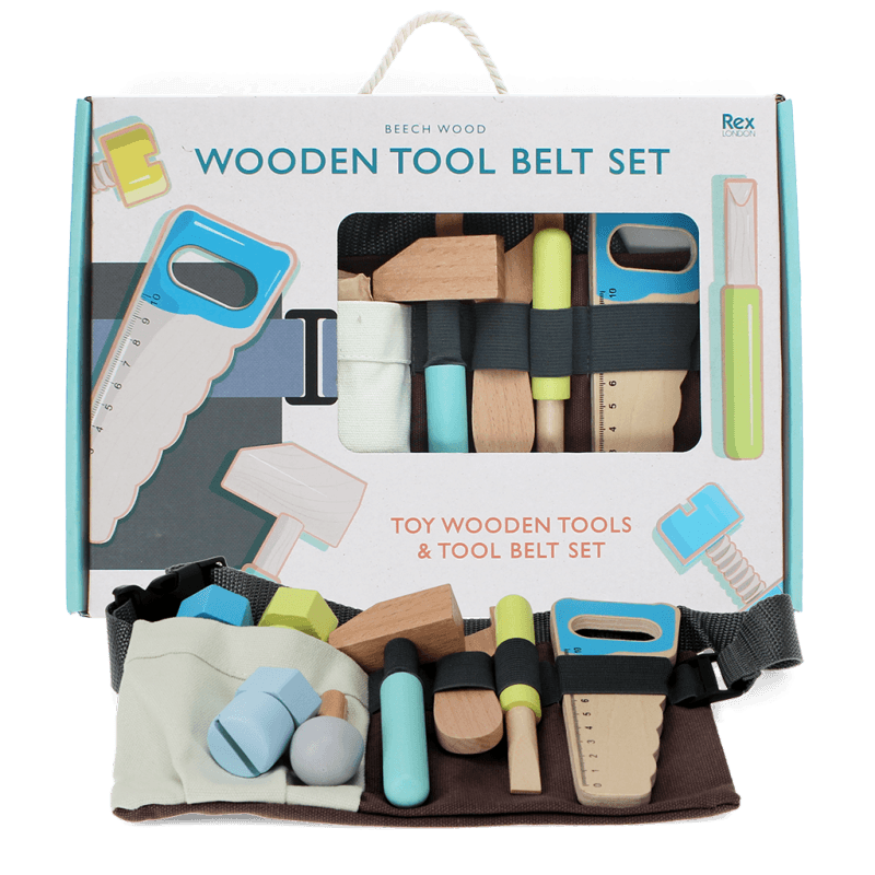 Rex London Wooden Tools And Tool Belt Playset