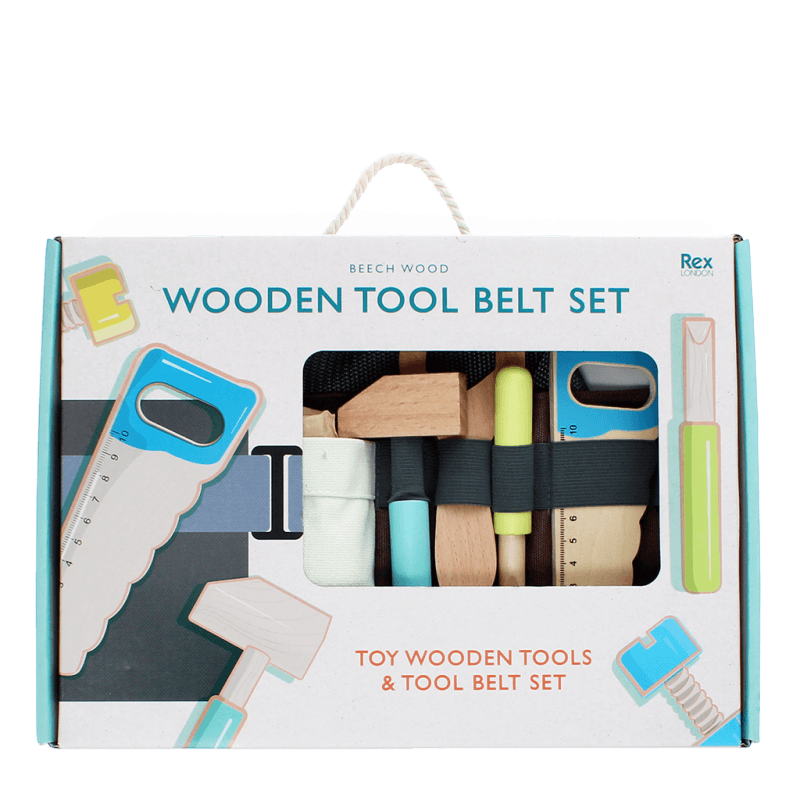 Rex London Wooden Tools And Tool Belt Playset