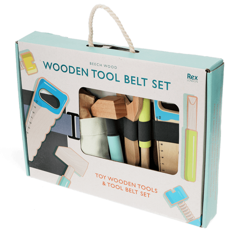 Rex London Wooden Tools And Tool Belt Playset