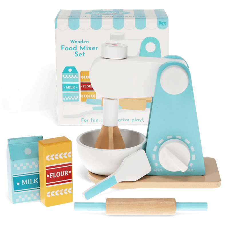 Rex London Wooden Toy Food Mixer Playset