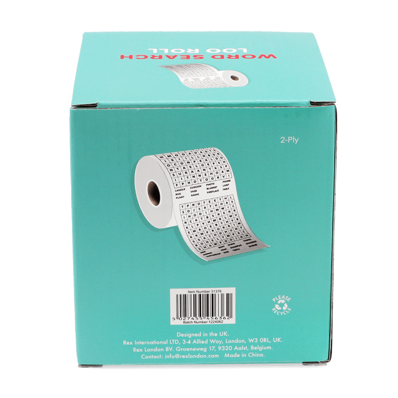 Rex London Word Search Loo Roll
