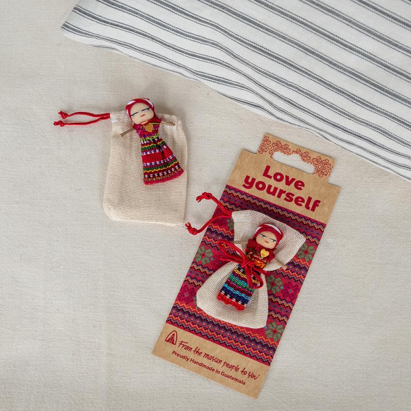 Rex London Worry Doll With Bag - Love Yourself