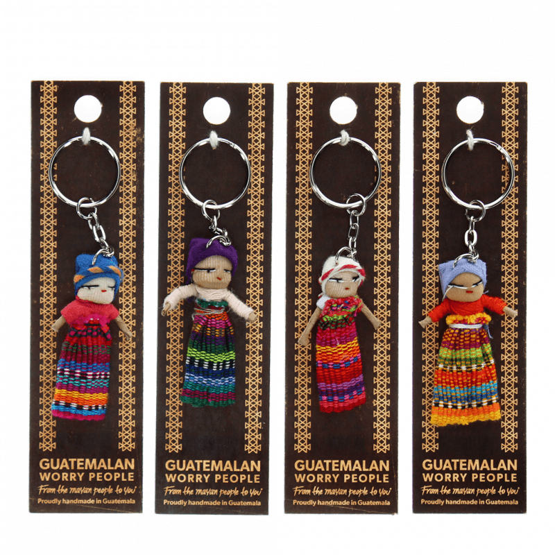 Rex London Worry Doll With Keyring - Assorted (SINGLE)