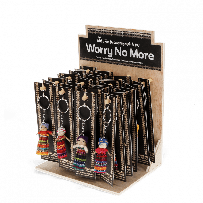 Rex London Worry Doll With Keyring - Assorted (SINGLE)