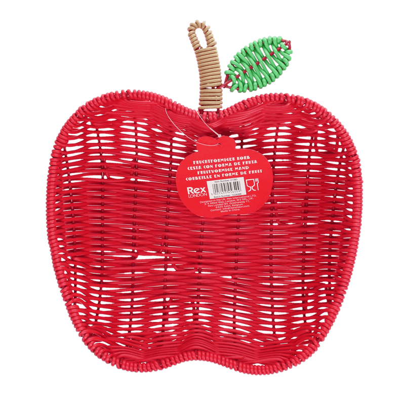 Rex London Woven Fruit Basket - Apple