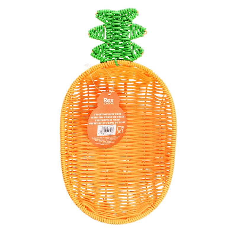 Rex London Woven Fruit Basket - Pineapple