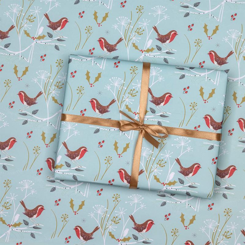 Rex London Wrapping Paper (5 Sheets) - Winter Walk