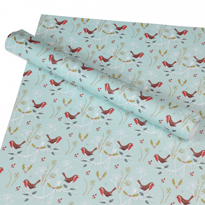 Rex London Wrapping Paper (5 Sheets) - Winter Walk