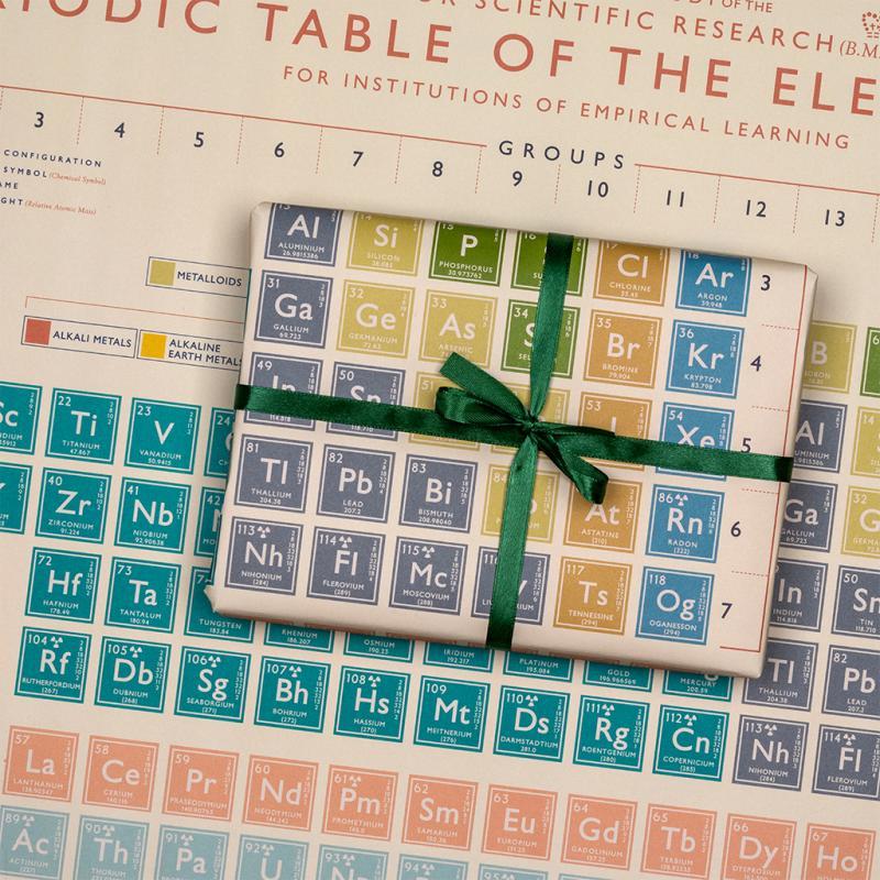 rex london Wrapping paper sheets - Periodic Table