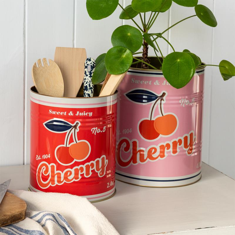 rex london XL storage tins (set of 2) - Cherry